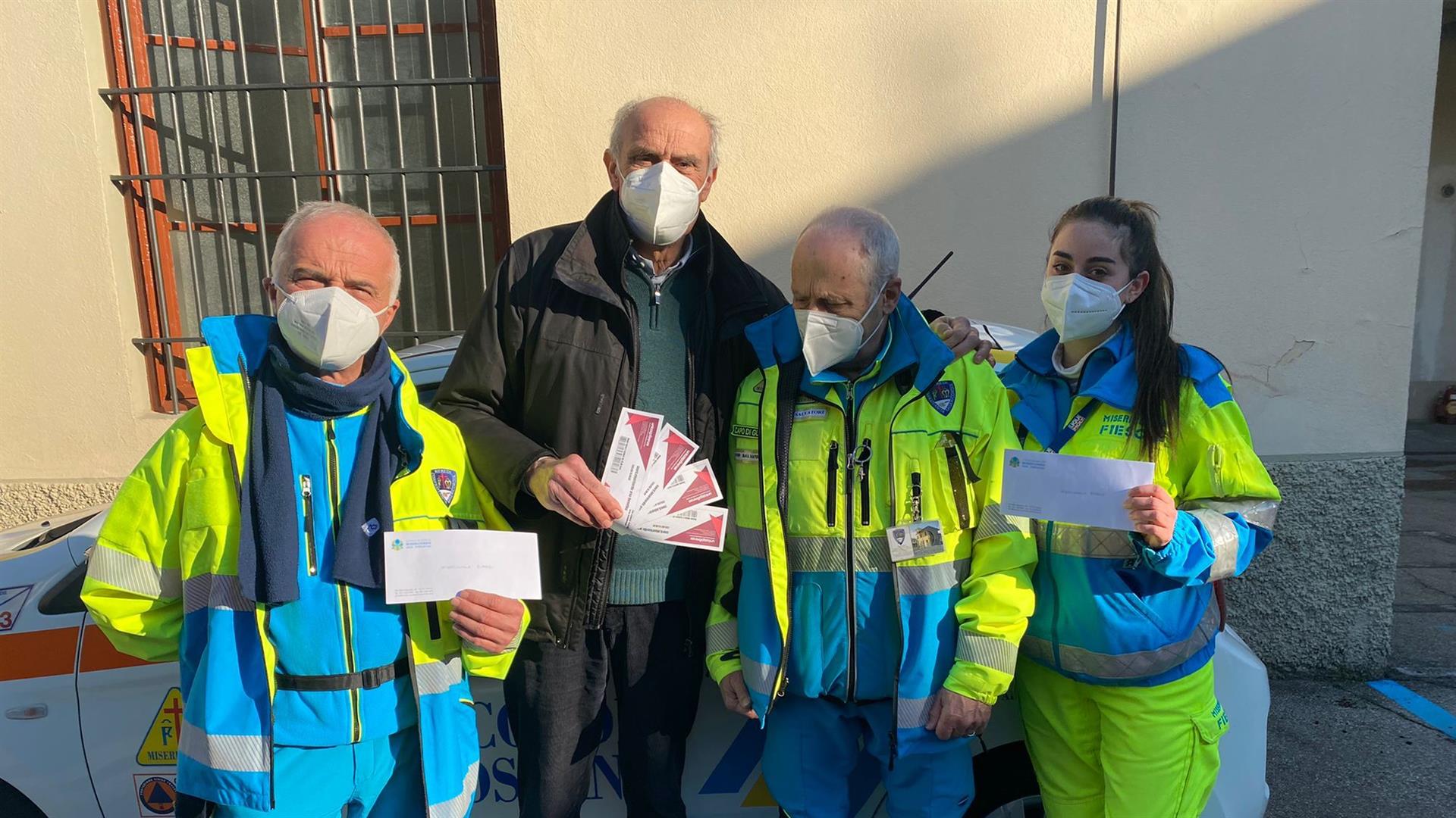 OK Volontari Della Misericordia Di Firenze Distribuiscono Buoni Spesa