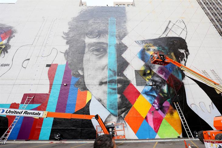 Bob Dylan murale