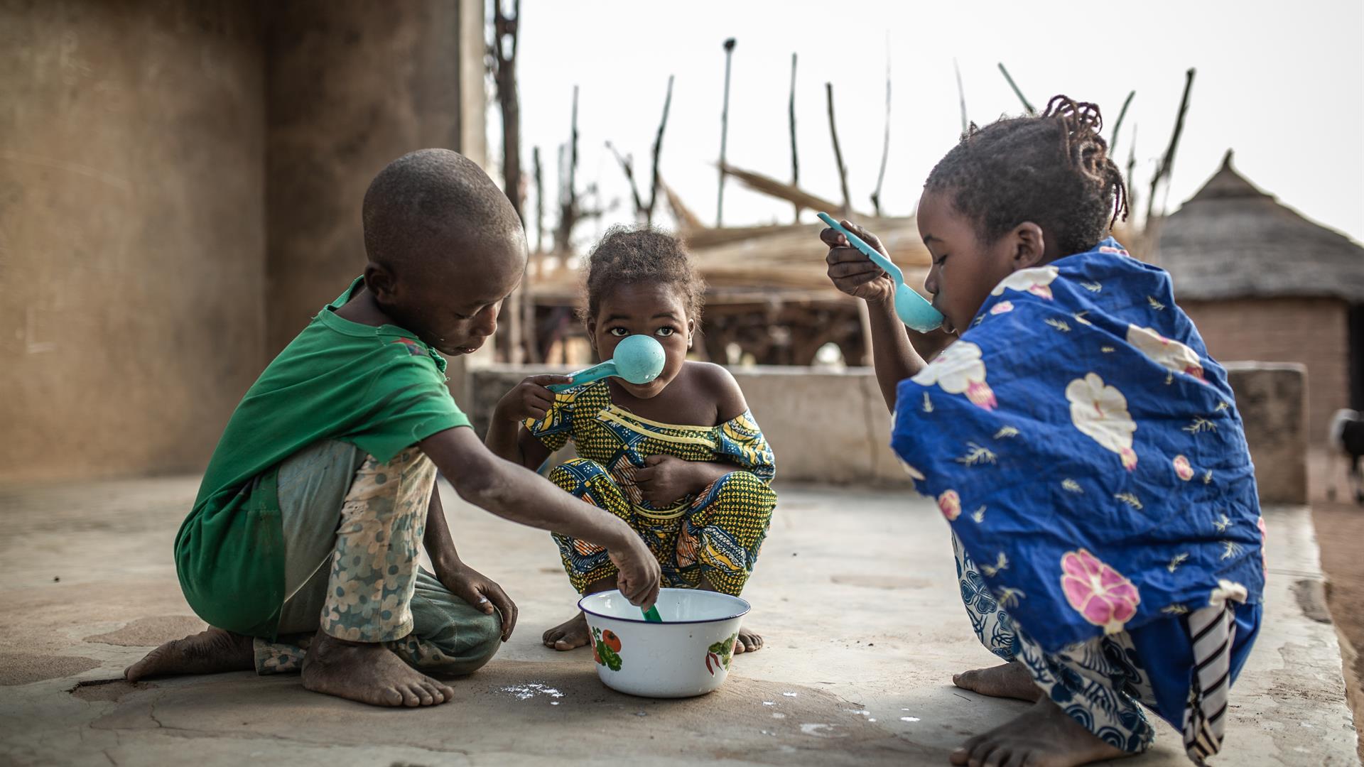 Burkina Faso Bambini Cibo Credit Oxfam