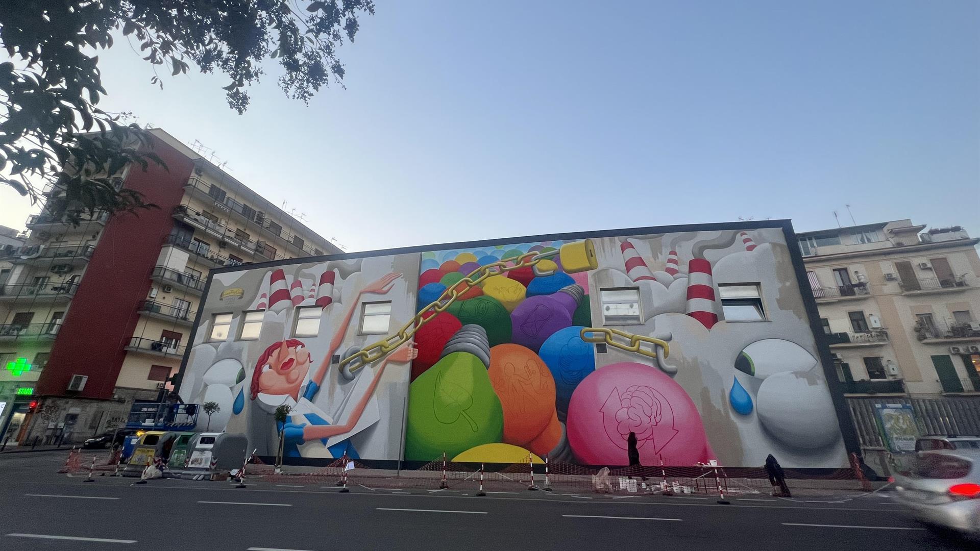 UNLOCK THE CHANGE Murales Napoli