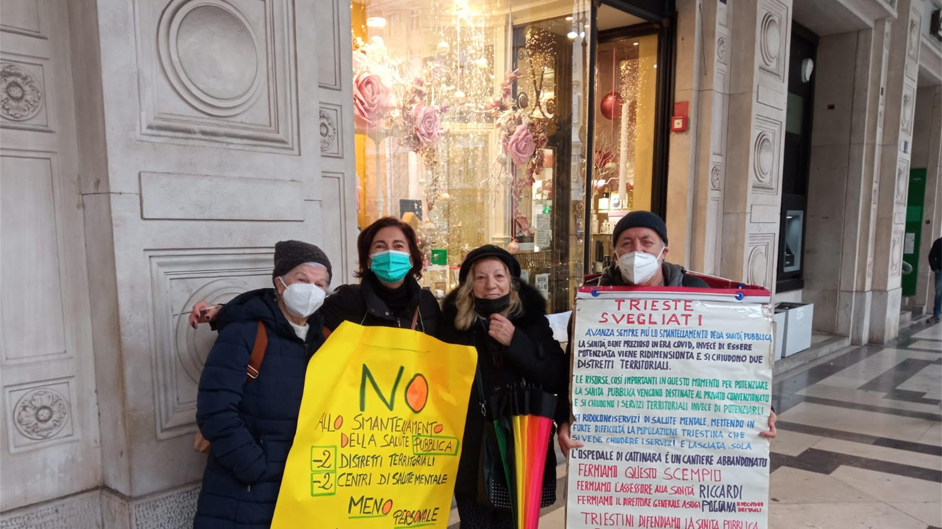 Proteste Sanità Trieste