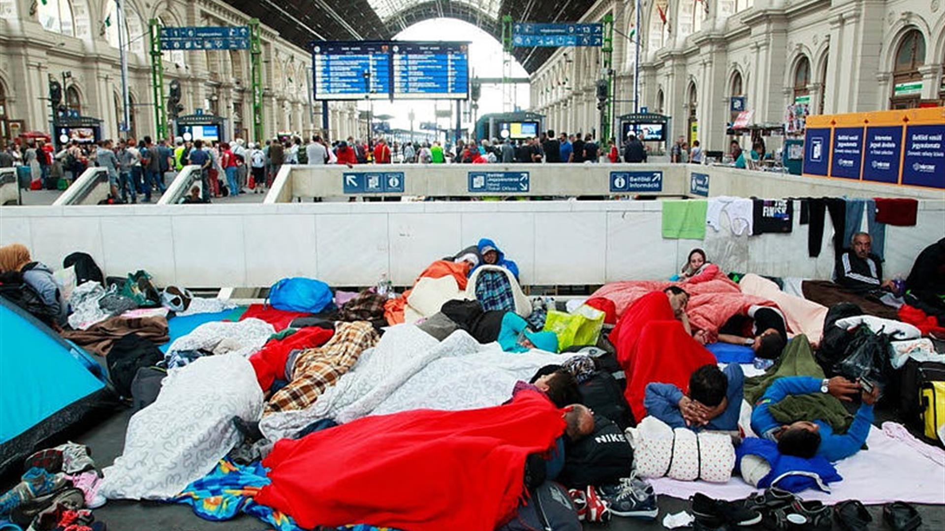 Refugees Budapest Keleti Railway Station 2015 09 04