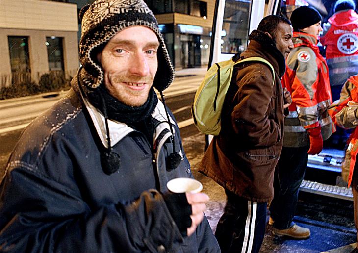 Homeless Povertà FRANCOIS NASCIMBENI:AFP:Getty Images