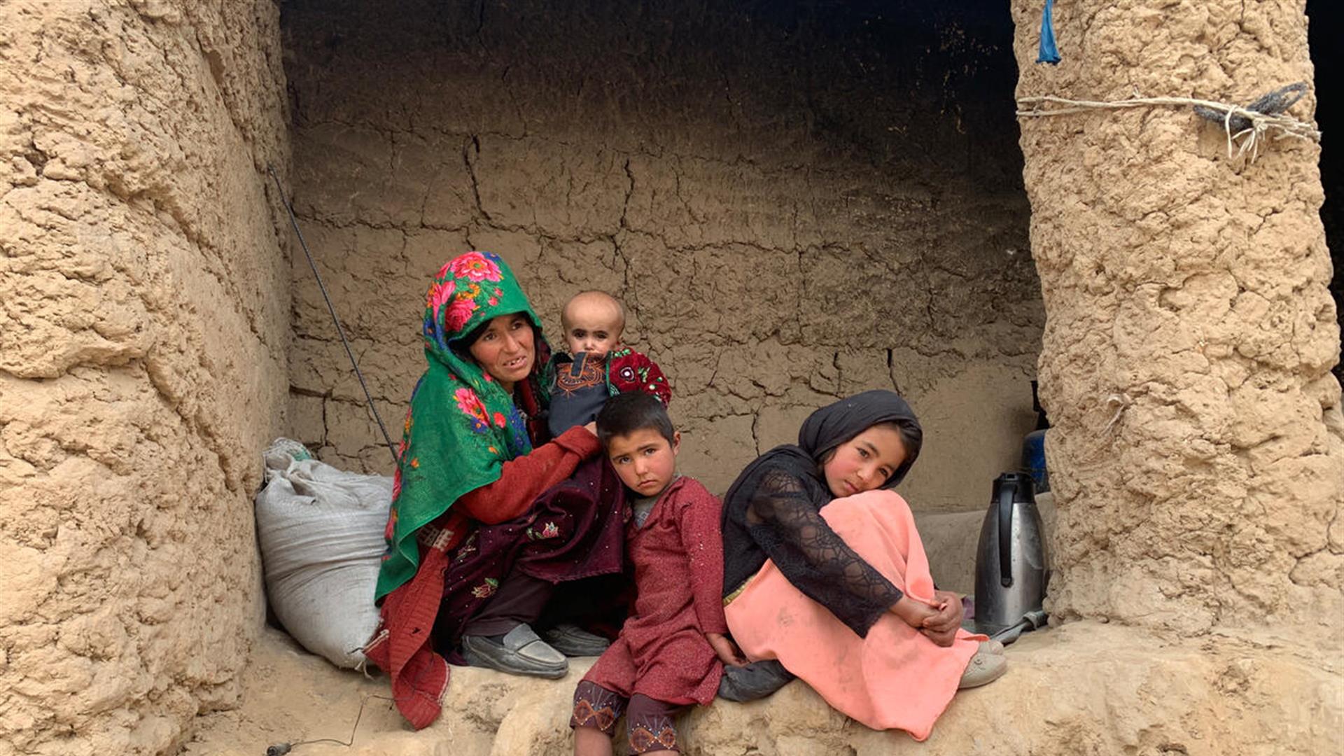 Credit Foto Charlotte Rose/Save the Children Khal Mirza With His Family At Their Home In Faryab Province