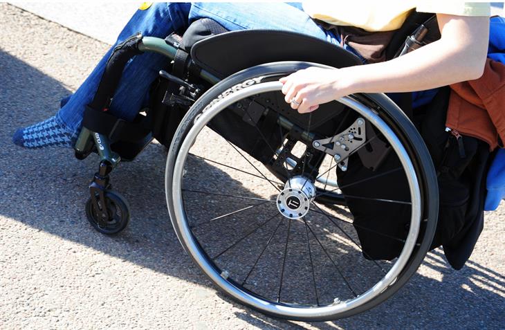 Disabile carrozzina KAREN BLEIER/AFP/Getty Images