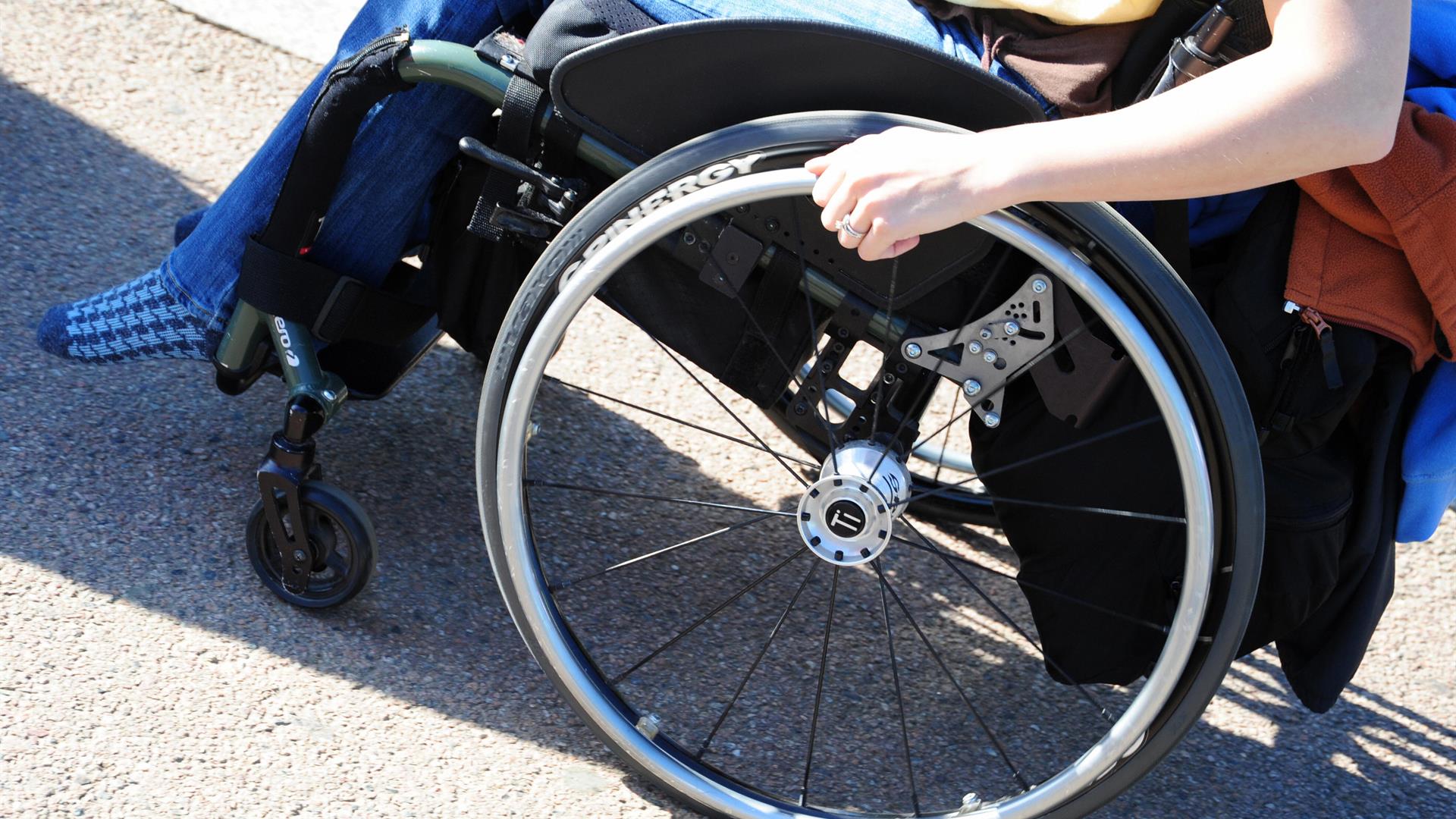 Disabile carrozzina KAREN BLEIER/AFP/Getty Images
