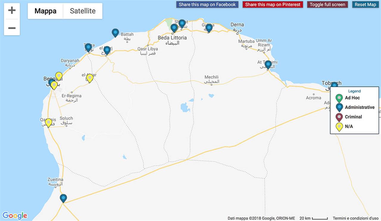 Gdp Mappa Libia Est