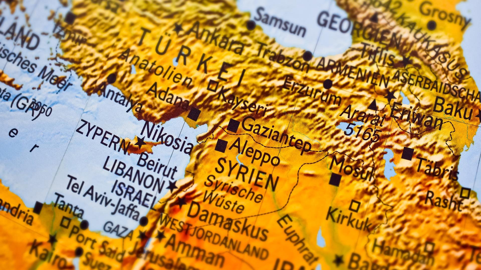 Mappa Siria Pixebay
