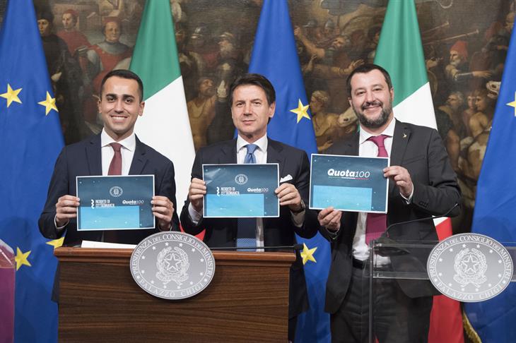 Di Maio Conte Salvini